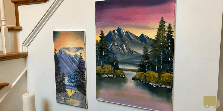 Two of our Bob Ross Paintings (1)