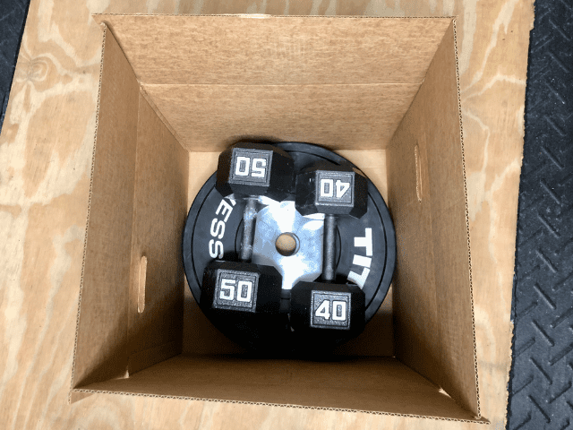 Weights in a Moving Box