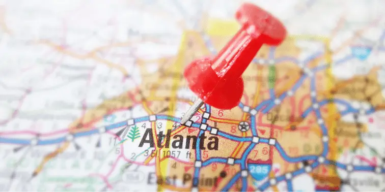 Atlanta on a Map