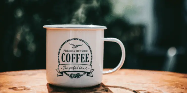 Coffee Mug Outside on a Brisk Morning