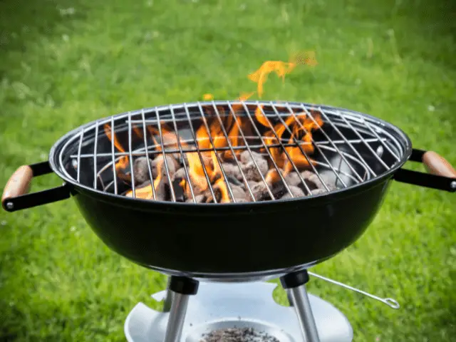 Grill in the Front Yard