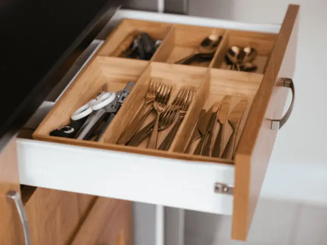 Silverware in a Kitchen Drawer