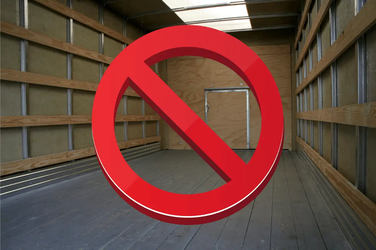 Things You Shouldn't Put in a Moving Truck