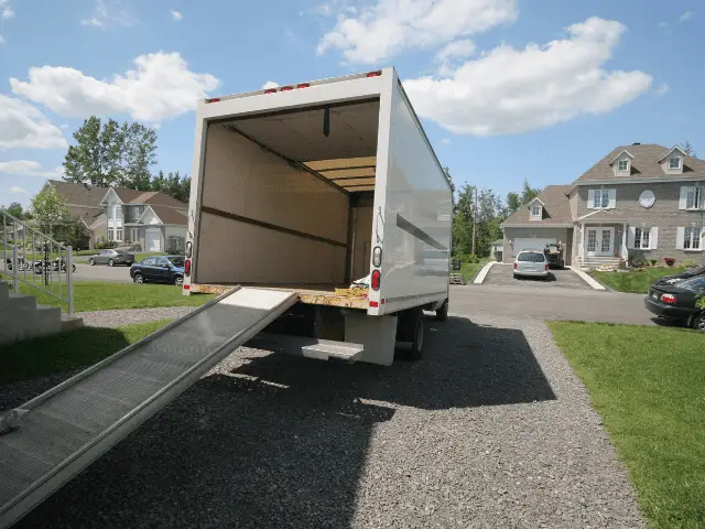 Moving Truck Sitting in the Driveway