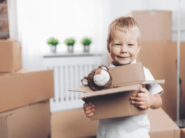 Toddler Packing Their Stuffed Animal