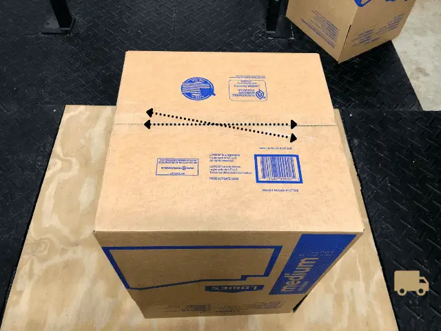 Double Strip of Tape on Moving Box