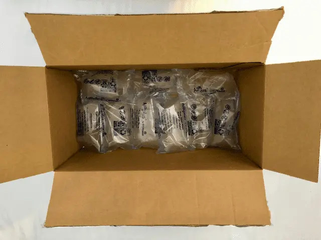 Packing Box Lined with Air Pillows