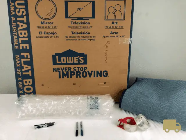 Packing Materials for a Glass Tabletop