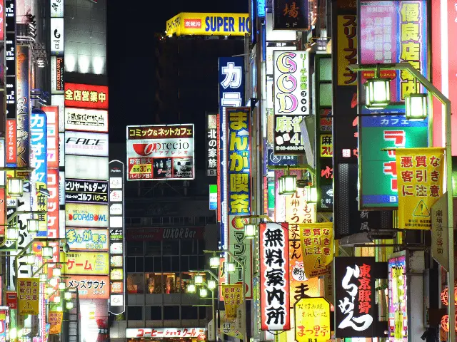 Night Shot of Shinjyuku Tokyo