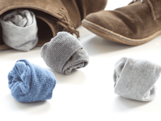 Sock Balls to Puff Out Shoes