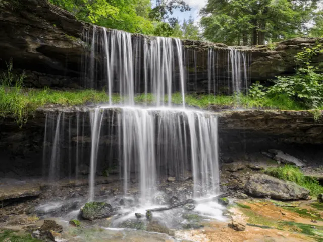 Waterfall in Wheeling's Oglebay Park