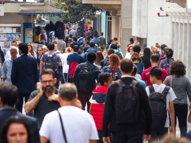 Busy Sidewalk