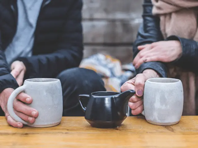 Friends at a Coffee Shop