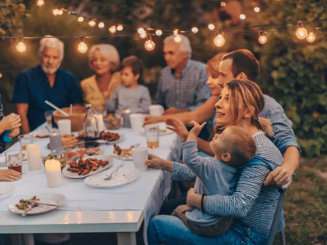 Family Eating Together