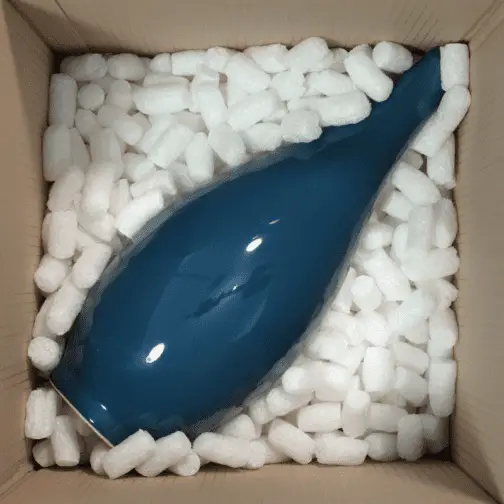 Glass Vase In a Moving Box