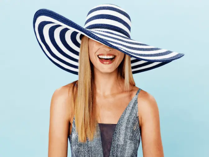 Lady in a Large Summer Hat